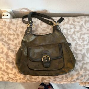 Coach Olive Shoulder Bag with Buckle Detail
